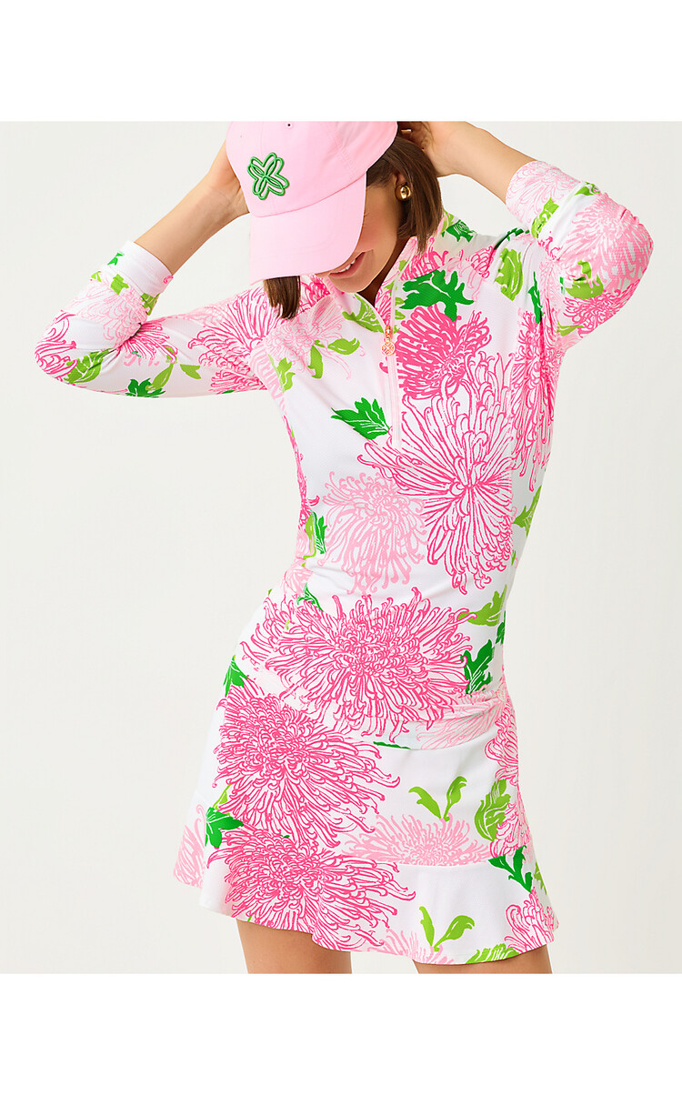 Lilly Pulitzer 019442 JUSTINE HALF ZIP UPF 50+
