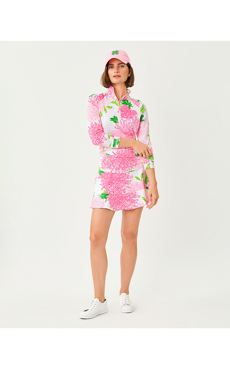 Lilly Pulitzer 019442 JUSTINE HALF ZIP UPF 50+