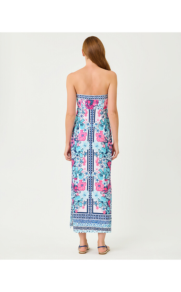 Lilly Pulitzer 022269 NOA STRAPLESS MAXI DRESS