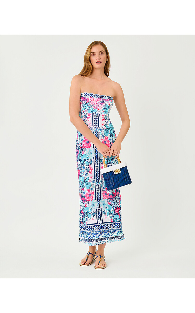 Lilly Pulitzer 022269 NOA STRAPLESS MAXI DRESS