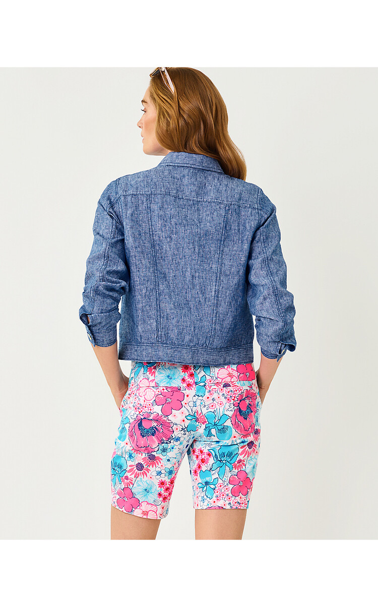 Lilly Pulitzer 018615 SEASPRAY LINEN JACKET