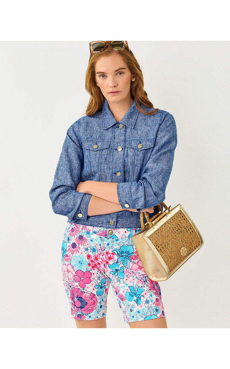 Lilly Pulitzer 018615 SEASPRAY LINEN JACKET