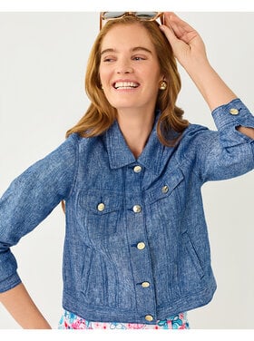 Lilly Pulitzer SEASPRAY LINEN JACKET