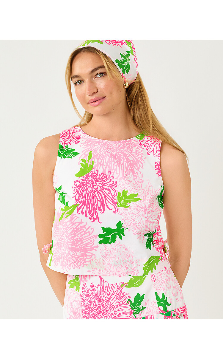 Lilly Pulitzer 022264 ANNALEESE SLEEVELESS CROP TOP