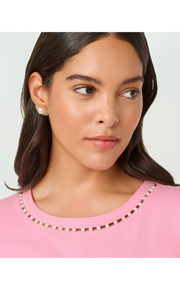 Lilly Pulitzer 021043 CLAIRMONT PEARL KNIT TOP