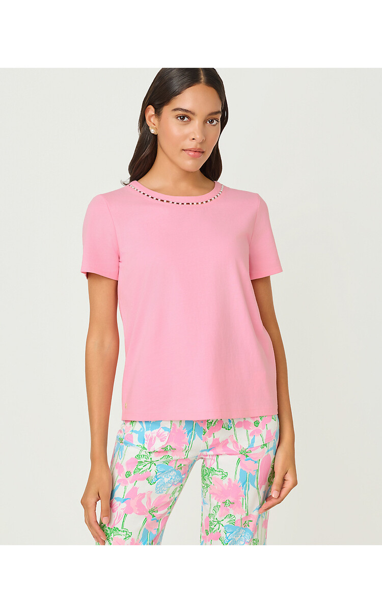 Lilly Pulitzer 021043 CLAIRMONT PEARL KNIT TOP