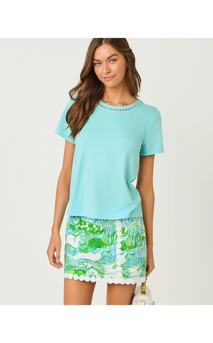 Lilly Pulitzer 021043 CLAIRMONT PEARL KNIT TOP