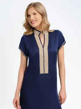 BELLA TU PEARL CAP SLEEVE CAFTAN