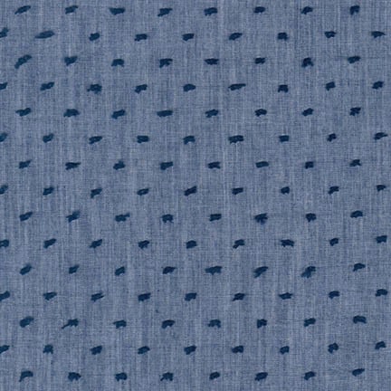 Robert Kaufman Swiss Dot Chambray Denim