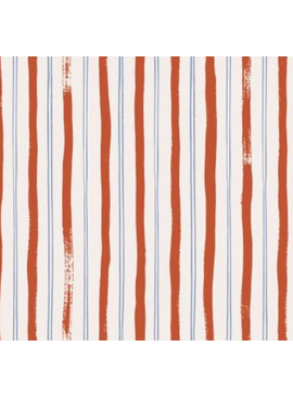 Cotton + Steel Meadow by Rifle Paper Co. Stripes Red