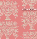 Cotton + Steel Meadow by Rifle Paper Co. Vase Block Print Coral