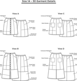 Grainline Patterns Reed Skirt Pattern by Grainline Studio