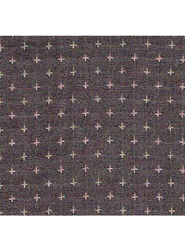 Diamond Textiles Rustic Homespun Grey Pluses