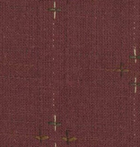 Diamond Textiles Primitive Rustic Burgandy Pluses and Lines