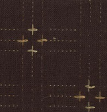 Diamond Textiles Primitive Rustic Chocolate Pluses and Lines