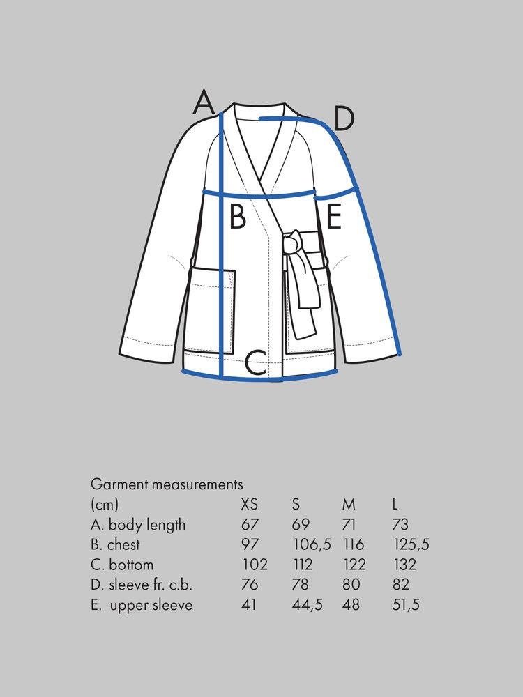 The Assembly Line Patterns Wrap Jacket pattern by The Assembly Line Patterns