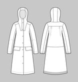 The Assembly Line Patterns Hoodie Parka pattern by The Assembly Line Patterns