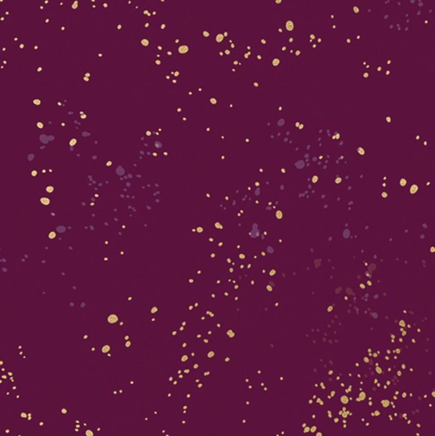 Ruby Star Society Speckled by Rashida Coleman Hale for Ruby Star Metallic Purple Velvet