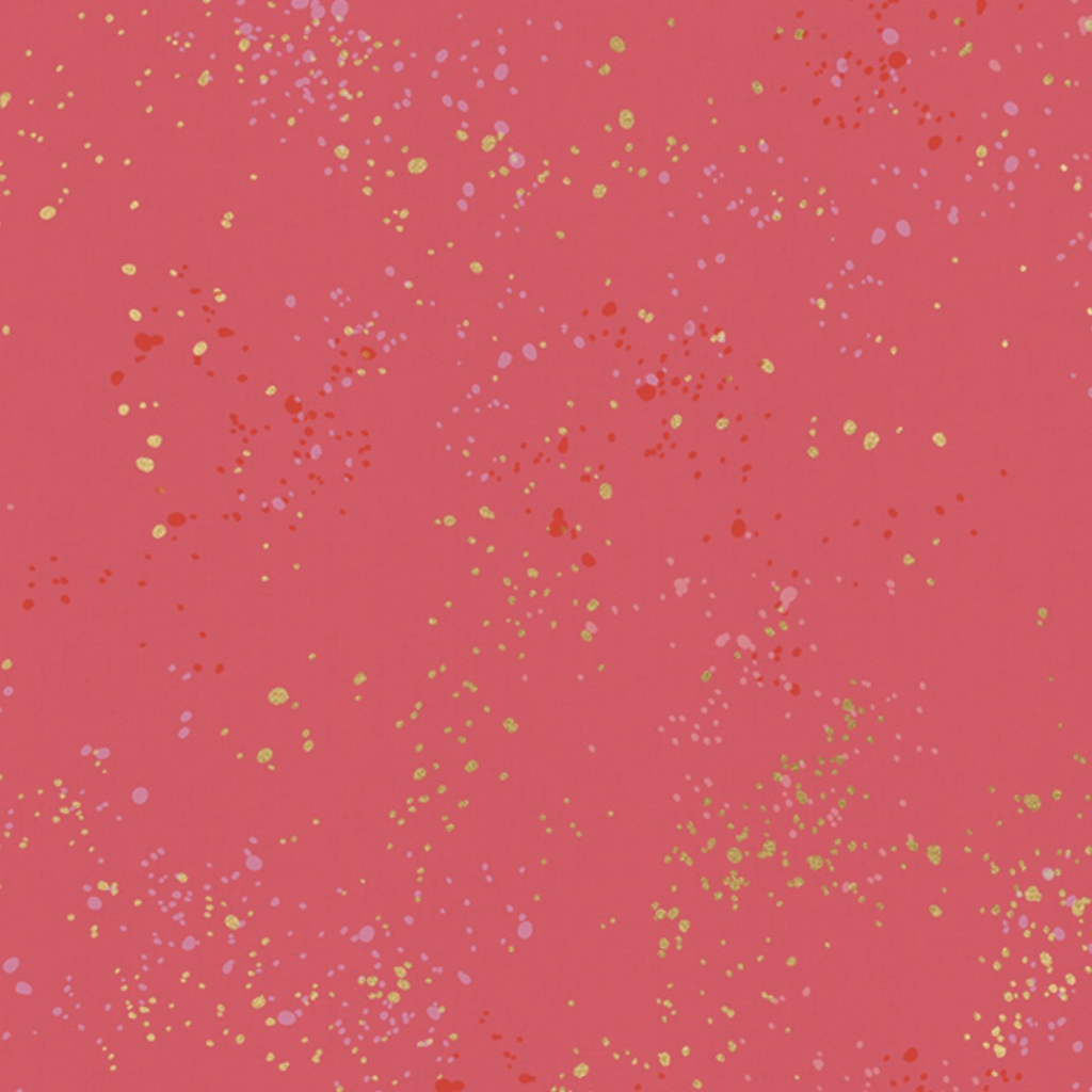 Ruby Star Society Speckled by Rashida Coleman Hale for Ruby Star Metallic Strawberry