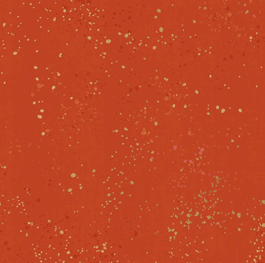 Ruby Star Society Speckled by Rashida Coleman Hale for Ruby Star Metallic Warm Red