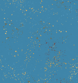 Ruby Star Society Speckled by Rashida Coleman Hale for Ruby Star Metallic Bright Blue