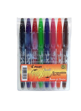 Frixion Erasable Gel Pen Asst Color Pack of 8