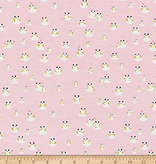 Cotton + Steel Front Yard by Cotton + Steel Frogs Pink Knit