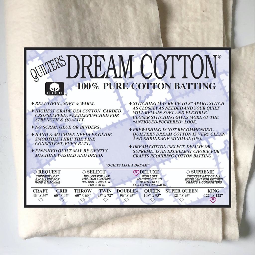 Quilters Dream Quilters Dream Deluxe Batting King 122x122 CURBSIDE PICK-UP ONLY