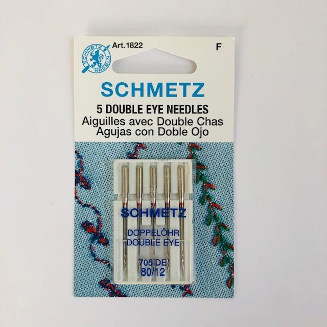 Schmetz Schmetz Double Eye 5pk sz 12/80