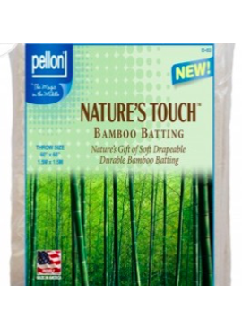Pellon Pellon Nature’s Touch 50% Bamboo / 50% Cotton Batting Throw 60" x 60"