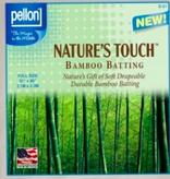 Pellon Pellon Nature’s Touch 50% Bamboo / 50% Cotton Batting Twin  81" x 96"
