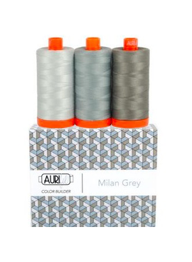 Aurifil Aurifil Color Builder Milan Grey 50wt 3pk