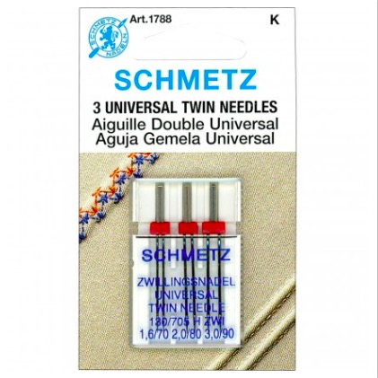Schmetz Schmetz Universal Twin Needles Assorted Sizes