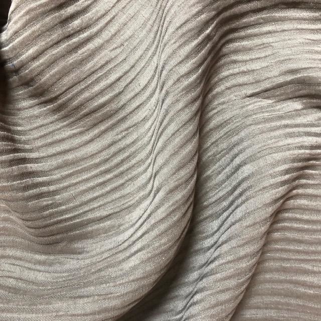 Exotic Silks Ribbed Silk / Linen Beige Taupe