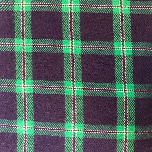 Textile Creations Windstar Plaid Flannel Navy Green