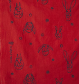 Kokka Kokka Embroidered Rabbit Red