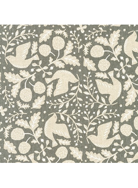 Robert Kaufman Sevenberry Cotton Flax Prints Grey