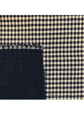 S. Rimmon & Co. Double Sided Blue Gingham Double Gauze