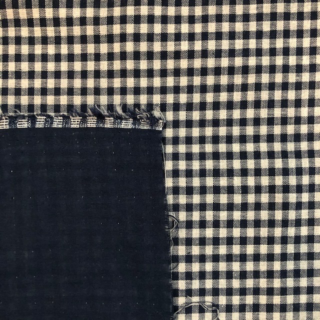 S. Rimmon & Co. Double Sided Blue Gingham Double Gauze