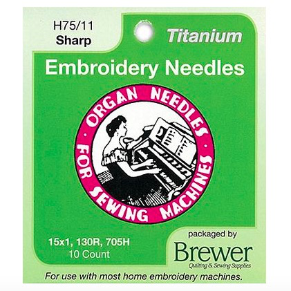 Organ Organ Embroidery Sharps Titanium Needles 75/11
