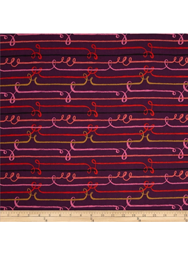 Cotton + Steel Honeymoon by Sarah Watts: Rayon Zipline Purple