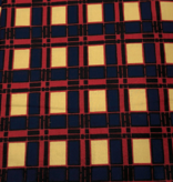 Fabrics USA Inc Ankara - Blue, Red and Beige Plaid