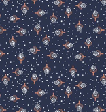 Cotton + Steel Along the Fields by Cotton + Steel  Hyacinth Scandinavian Blue