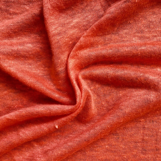 Fabric Mart Orange Linen Knit