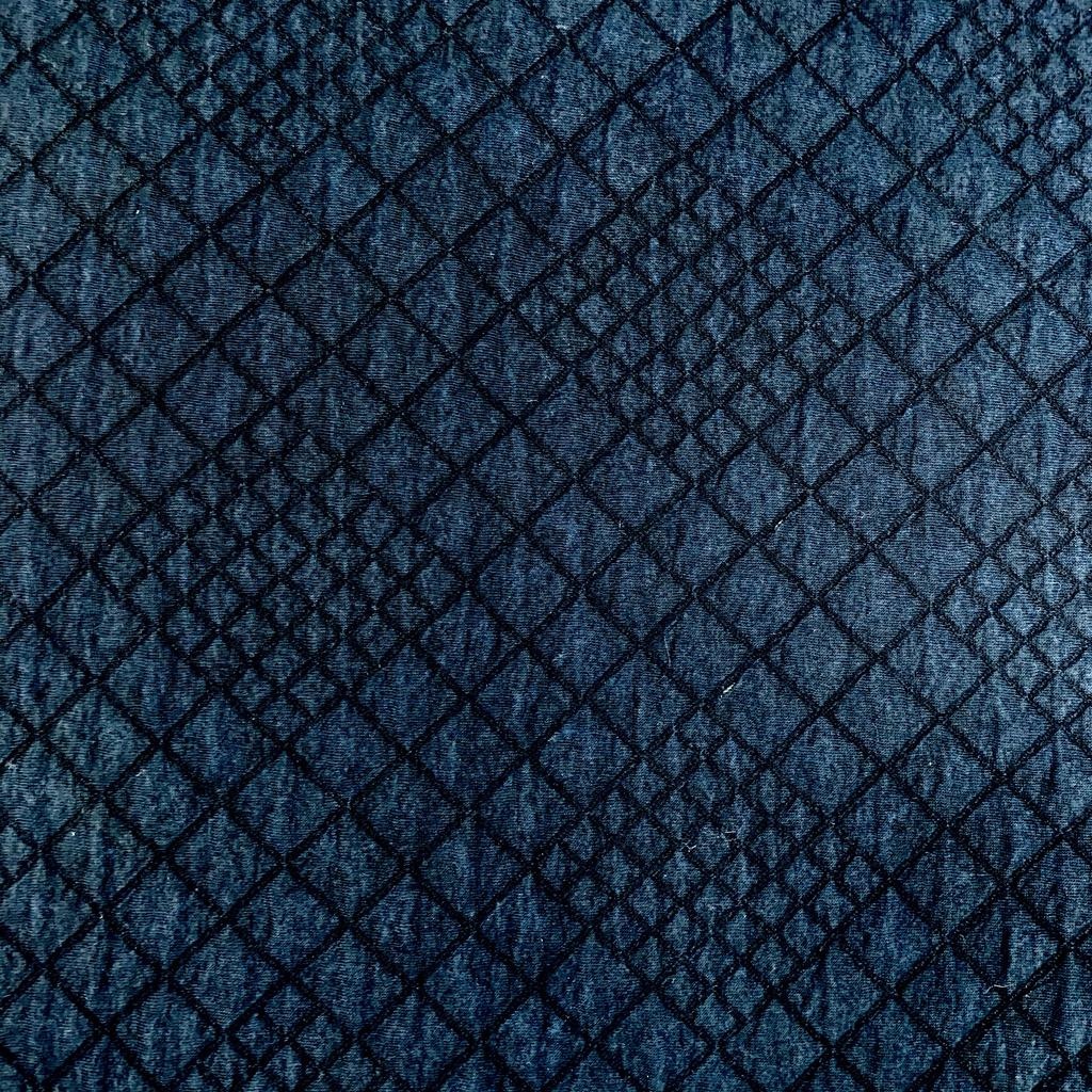 Elliot Berman Navy Blue Quilted Knit