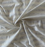 S. Rimmon & Co. Cream / Grey Stripe Cotton Lycra Knit