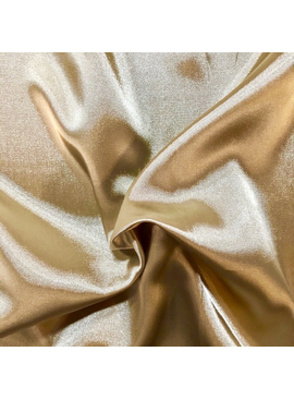 Champagne Charmeuse Metallic Poly Lining