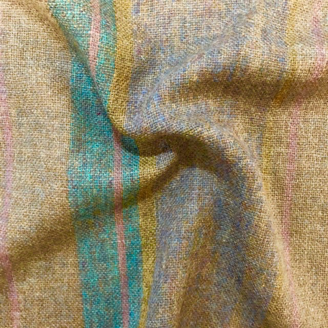 Fabric Mart Scotland Wool Tuape with Multi Stripe