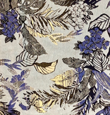 S. Rimmon & Co. Jacquard Tropical Tapestry Blue / Yellow