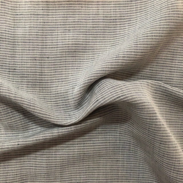 S. Rimmon & Co. Grey / Slate Blue Italian Pinstripe Woven
